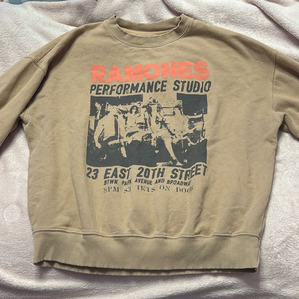 Ramones beige crew neck